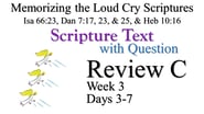 Review C (Days 3-7) with Q