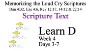 Learn D (Days 3-7)