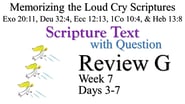 Review G (Days 3-7) with Q