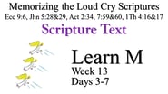 Learn M (Days 3-7)