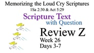 Review Z (Days 3-7) with Q