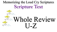 U-Z Scripture Text Whole Review