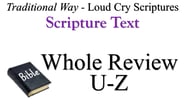 U-Z Scripture Text Whole Review