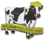 Wisconsin Fried Cheese™ Curds Collectors Logo Pin