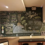 Ardoise murale hostel Rio de Janeiro
