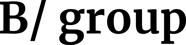 B / group logo