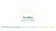 Logo y Tagline de Healthy Parenting Network en colores originales verdes y amarillo