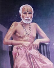 Centenarian and saint in Vrindavana, Sri Sri Sudhindra Thirtha Sripadaru, of Sri Puthige Mata.