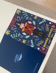 Cartes nouvel an digitales, motifs floraux et santons, commande personnalisée
