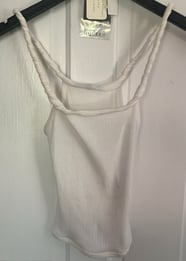 Alexander McQueen Spring Summer 2003 Tank Top with Rolled Shoulder Straps, designed by Lee McQueen