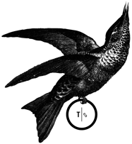 Logo von THESING2e mit poetischem Vogel