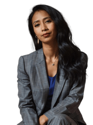a woman in a suit and a suit jacket