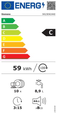 Energielevel vom Siemens SR23EW24KE
