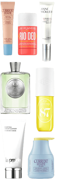 Skincare by La Prairie and Anne Möller, body care by Sol de Janeiro, Atkinsons Perfume
