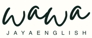 Wawa Jaya English logo