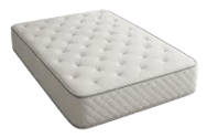 a mattress with a mattress and a pillow