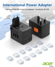 International power adapter for travel
