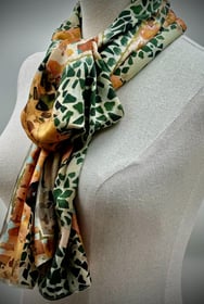 Marino's - écharpe - soie - accessoire de mode - art - france - écoresponsable - GOTS Bio - artiste