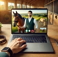 a person is shown on a laptop computer screen