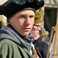 Défilé, St-Patrickk, jeune homme.