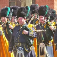 Défilé, St-Patrickk, fanfare.