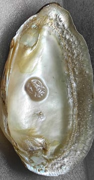 "Artistic divine face pearl–approx 11mm white,using nucleus technique-Export-oriented"