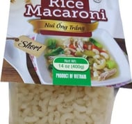 Rice Macaroni Short (White) , Nui ống trắng UpBe Food 