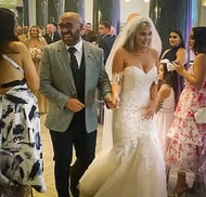 Couple Leaving At The End Of Their Wedding Ceremony