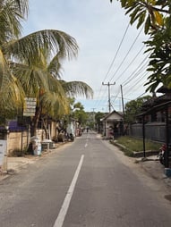 Route de Nusa Lembongan.