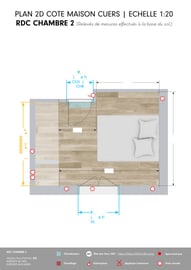 Plans 2D cotés villa Cuers: Détails techniques par i3deco, Toulon.