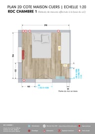 Architecte d'intérieur Cuers: Plans 2D villa par i3deco, Var (83).