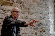 Midge Ure interviewed at Chepstow Castle by Music in Wales - Nick Langston