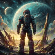 Cyborg Armor Spaceman | Sci-fi | Alien World