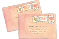 posted envelopes from our door to yours