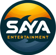 a logo for the saya entertainment company