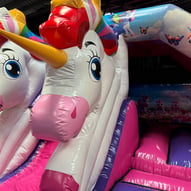 Twin Headed Unicorn Bouncy Castle Plymouth - Jumpin Janners - Bouncy Castle Hire Plymouth