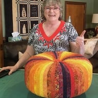Diane Jenner with her Tuffet