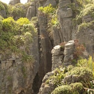 Rocky Cliffs near Punikaki "pancake rocks", West Coast, NZ 2023