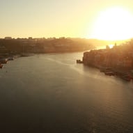 Coucher de soleil sur le Douro au ortugal