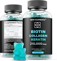 a bottle of biotint collagen keratin capsule capsules