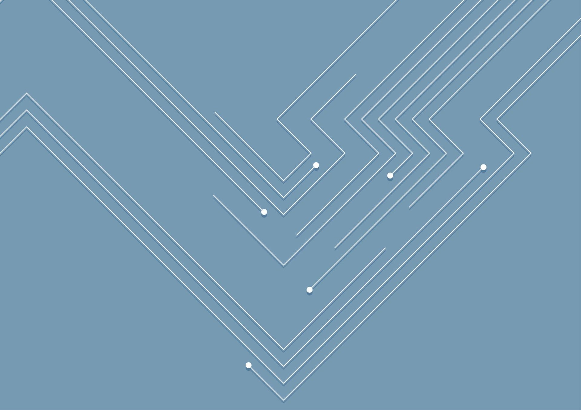 Abstract circular pattern with blue and yellow dots.