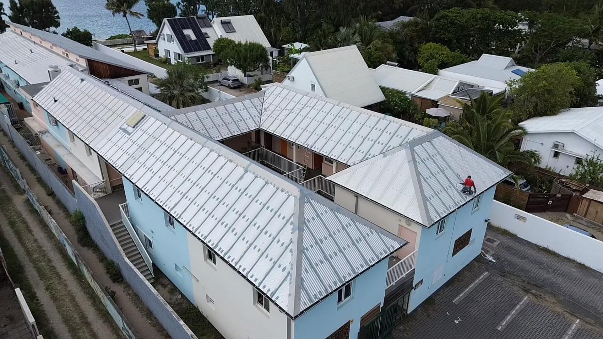 a close-up of a roof