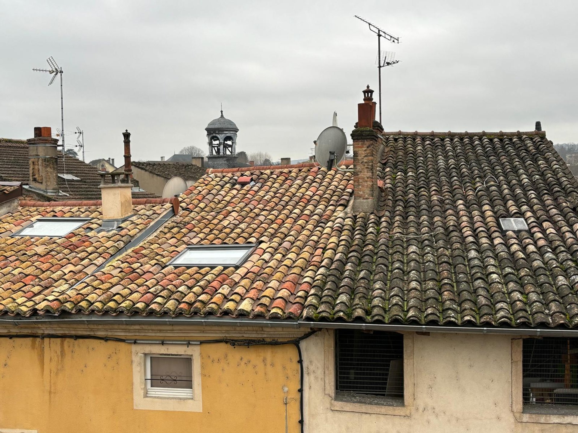 brown roof tiles in close up photography