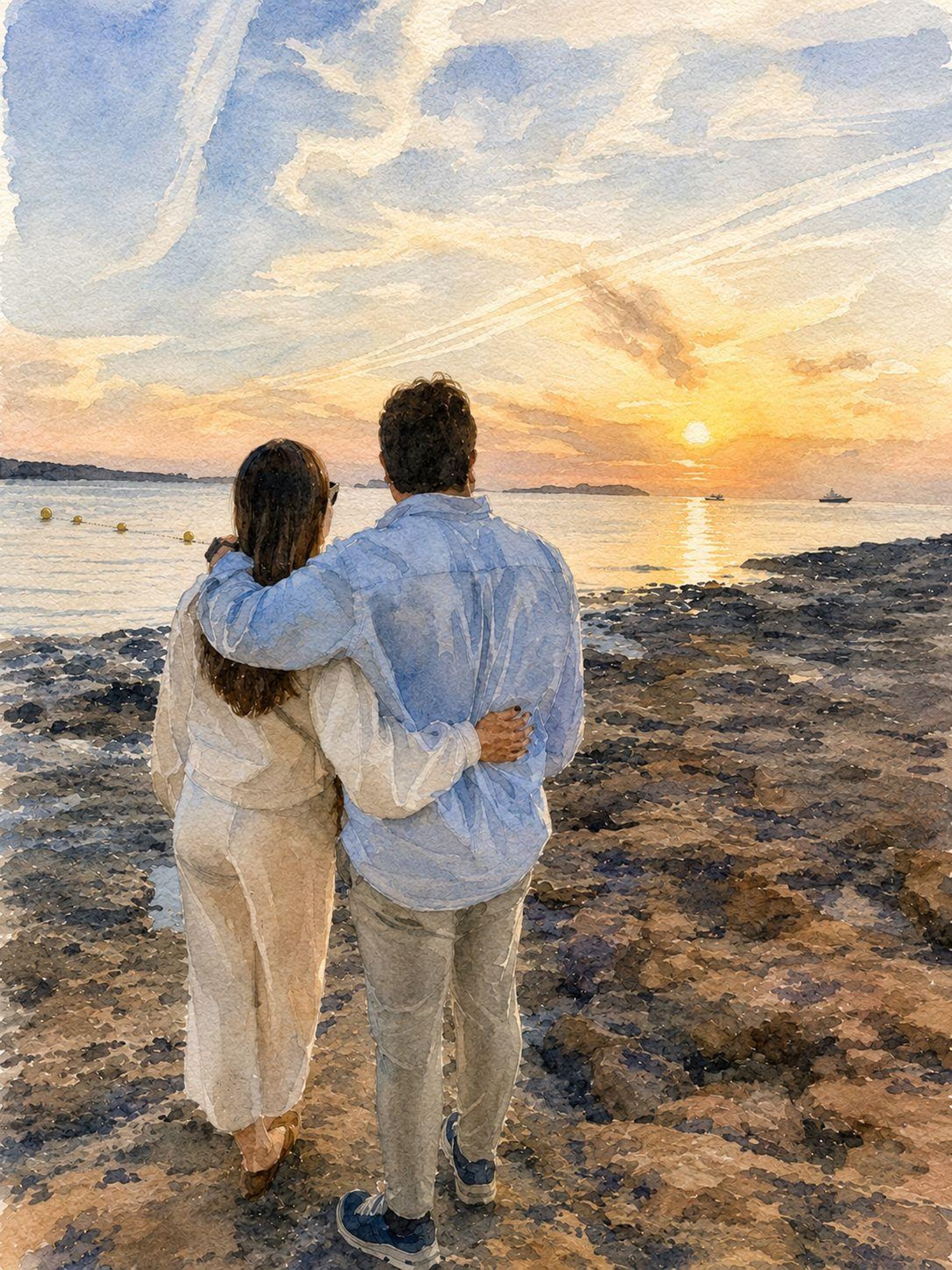 couple wearing silver-colored rings
