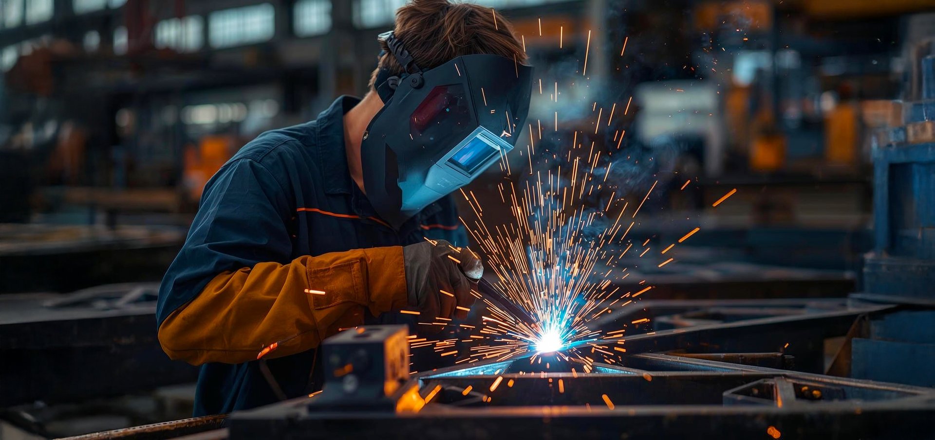 an abstract photo of a curved building with a blue sky in the background