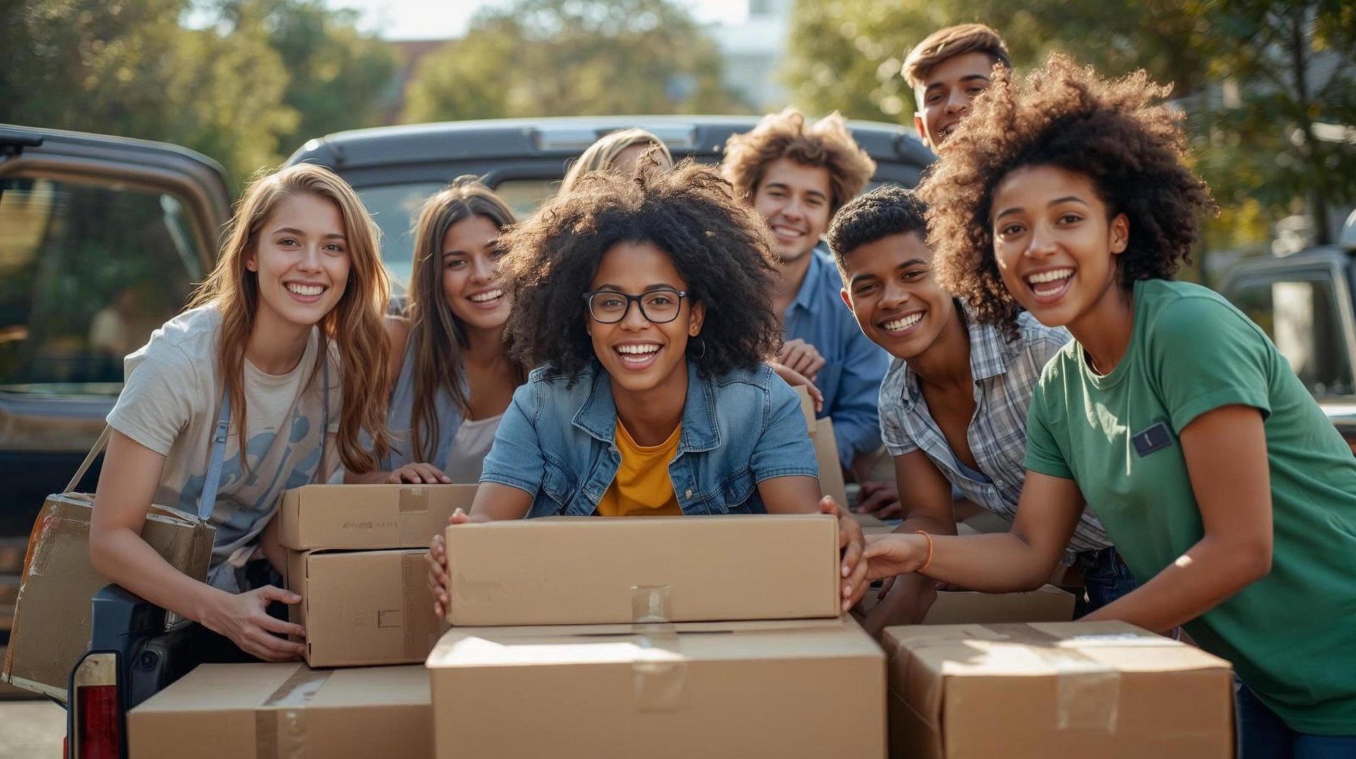 an abstract photo of a curved building with a blue sky in the background