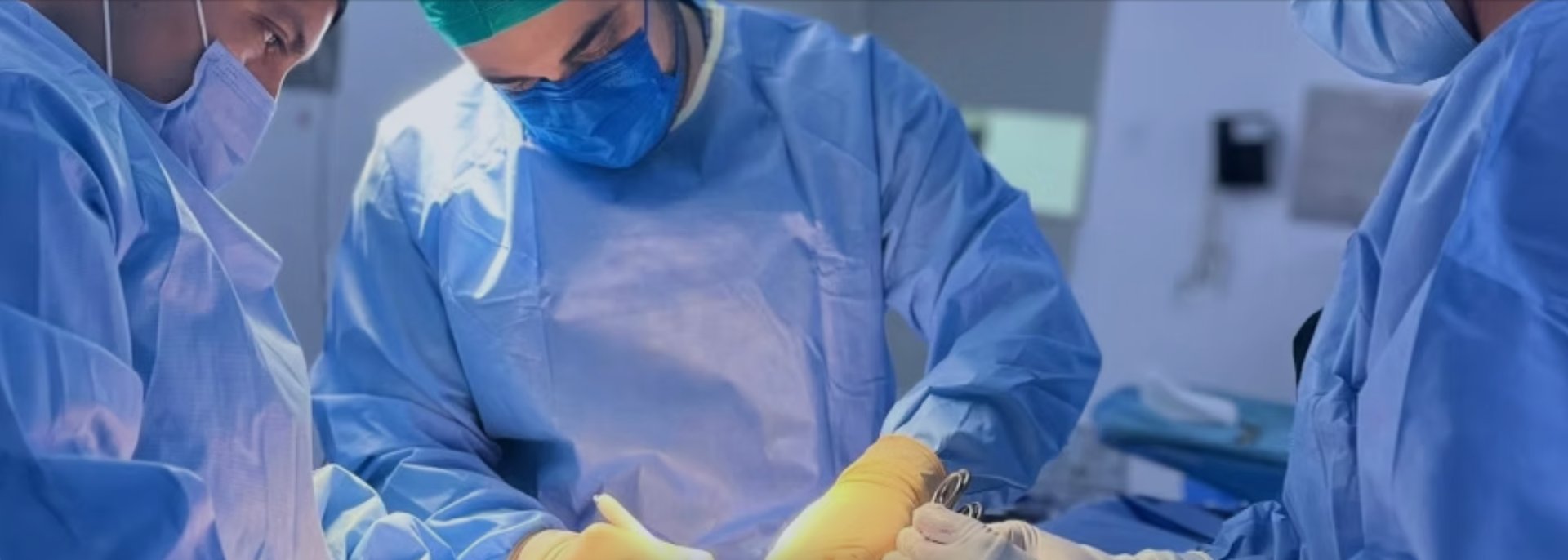 doctor having operation