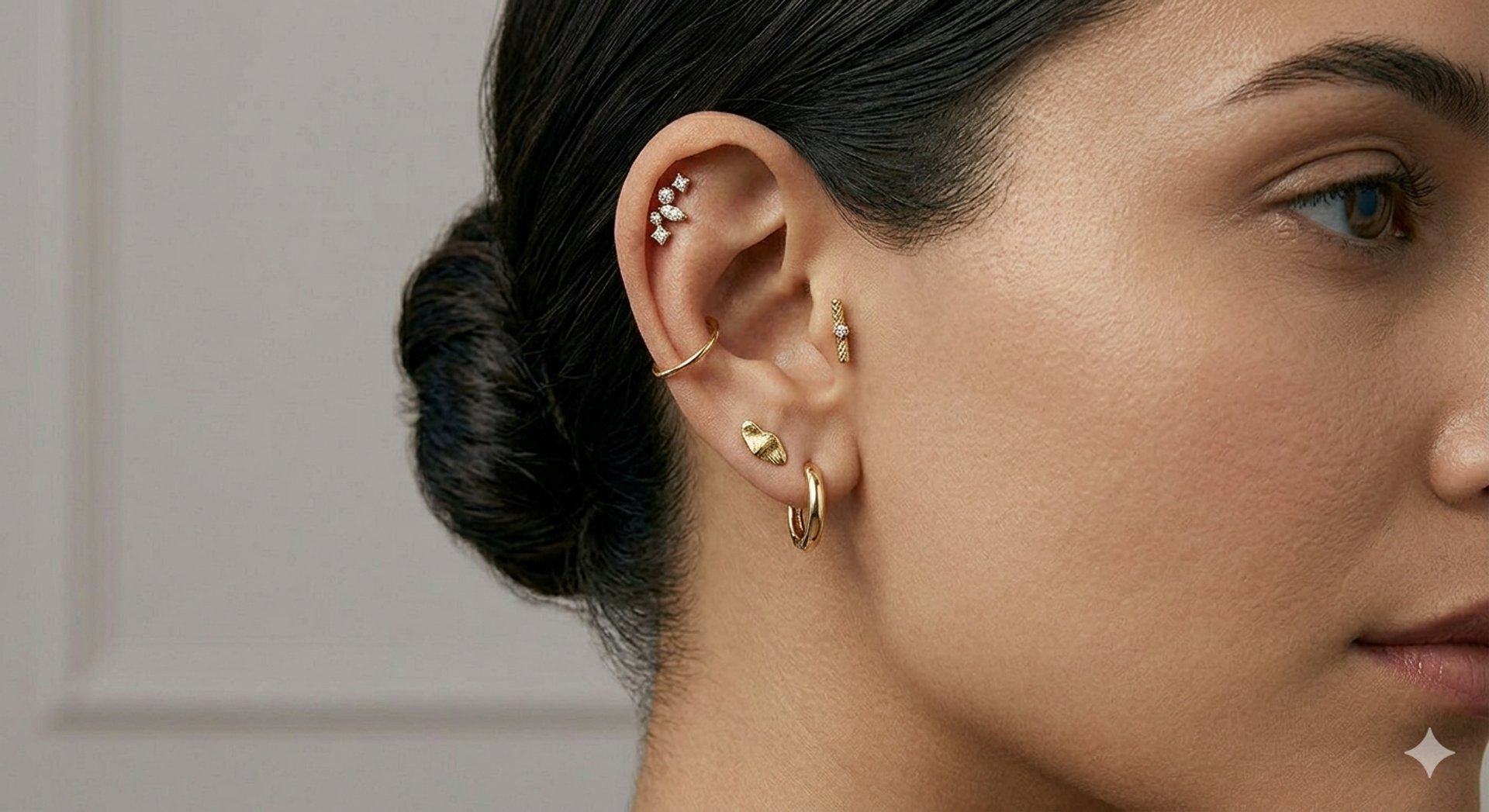 person wearing grey knit sweater