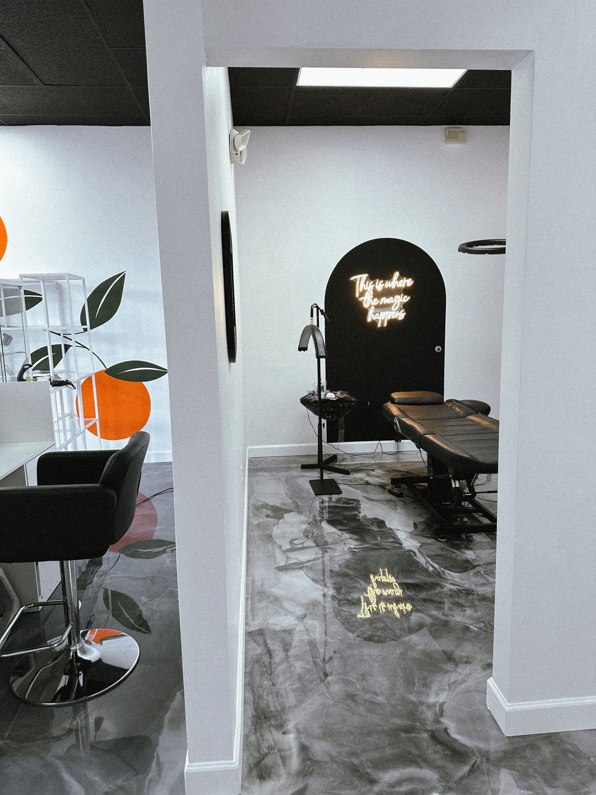 intertior lobby and workspace room of the brow brat studio