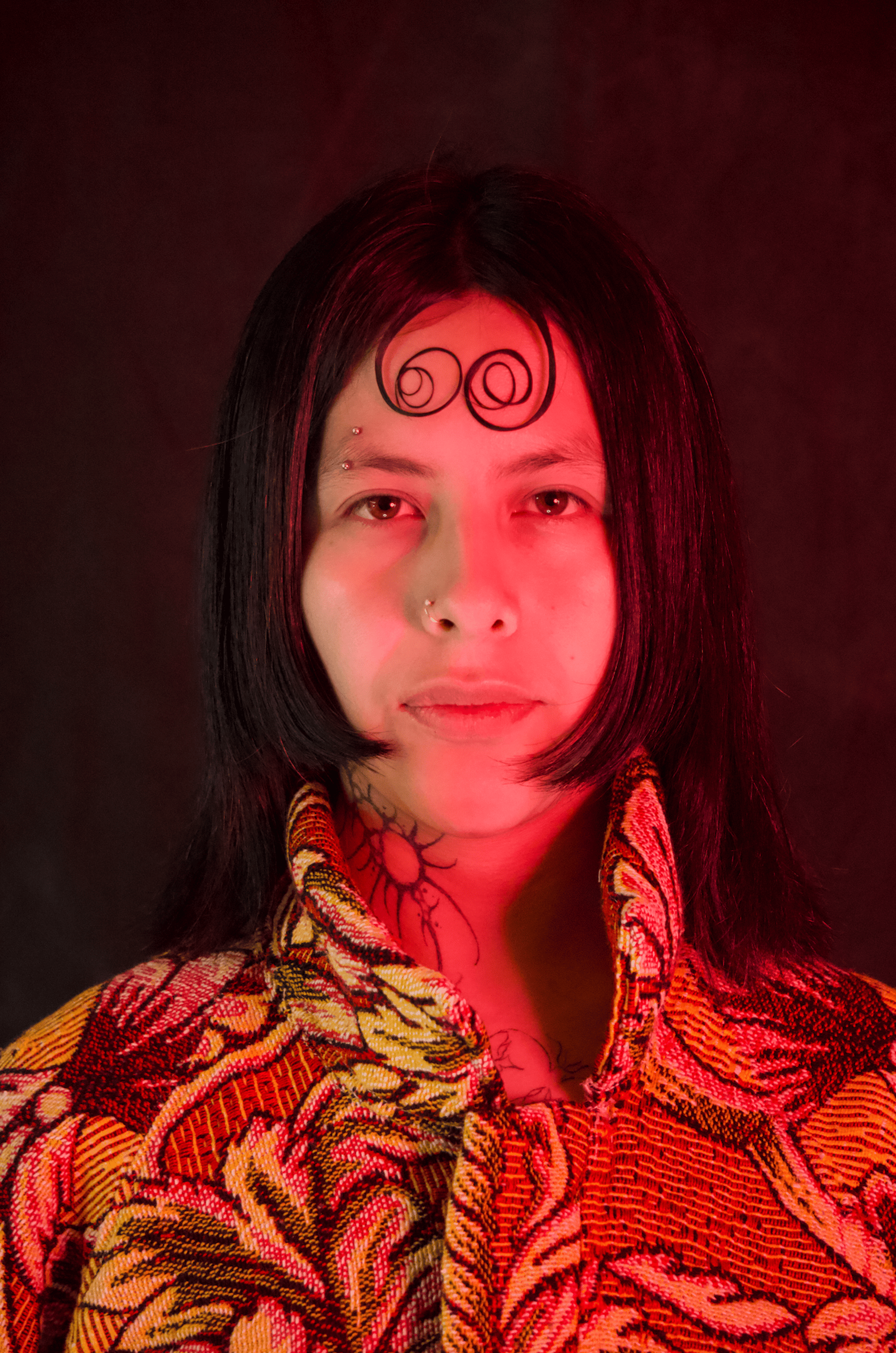 black blue and yellow textile